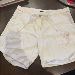 Sanctuary Women's White Linen Shorts